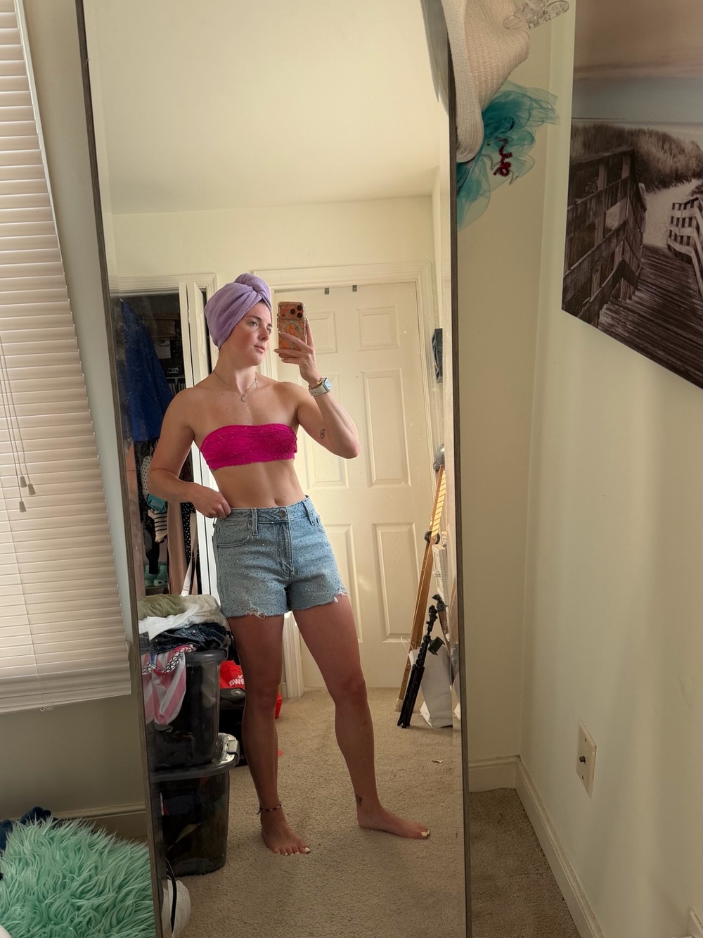 Gilly Hicks Hot Pink Bandeau Tube Top